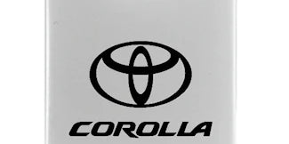 Toyota Corolla Duo Leather / Chrome Key Chain Fob - Official Licensed