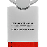 Chrysler Crossfire Duo Leather / Chrome Key Chain Fob - Official Licensed