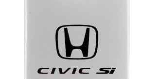 Honda Civic SI Duo Leather / Chrome Key Chain Fob - Official Licensed