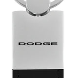 Dodge Duo Leather / Chrome Key Chain Fob - Official Licensed