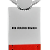 Dodge Duo Leather / Chrome Key Chain Fob - Official Licensed