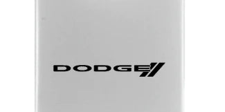 Dodge Stripe Duo Leather / Chrome Key Chain Fob - Official Licensed