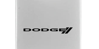 Dodge Stripe Duo Leather / Chrome Key Chain Fob - Official Licensed