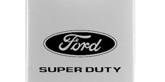 Ford Super Duty Duo Leather / Chrome Key Chain Fob - Official Licensed