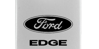 Ford Edge Duo Leather / Chrome Key Chain Fob - Official Licensed