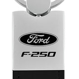 Ford F-250 Duo Leather / Chrome Key Chain Fob - Official Licensed