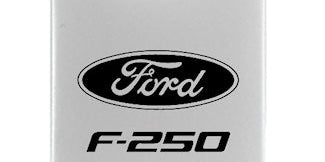 Ford F-250 Duo Leather / Chrome Key Chain Fob - Official Licensed