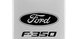 Ford F-350 Duo Leather / Chrome Key Chain Fob - Official Licensed
