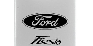 Ford Fiesta Duo Leather / Chrome Key Chain Fob - Official Licensed