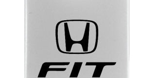 Honda Fit Duo Leather / Chrome Key Chain Fob - Official Licensed