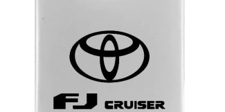 Toyota FJ Cruiser Duo Leather / Chrome Key Chain Fob - Official Licensed