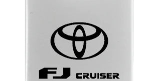 Toyota FJ Cruiser Duo Leather / Chrome Key Chain Fob - Official Licensed