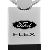 Ford Flex Duo Leather / Chrome Key Chain Fob - Official Licensed