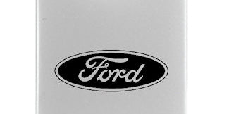 Ford Duo Leather / Chrome Key Chain Fob - Official Licensed