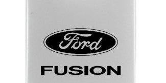 Ford Fusion Duo Leather / Chrome Key Chain Fob - Official Licensed