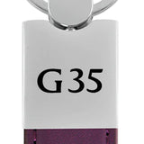 Infiniti G35 Duo Leather / Chrome Key Chain Fob - Official Licensed