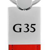 Infiniti G35 Duo Leather / Chrome Key Chain Fob - Official Licensed