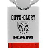 RAM Guts - Glory - Duo Leather / Chrome Key Chain Fob - Official Licensed