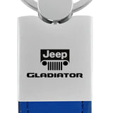 Jeep Gladiator Duo Leather / Chrome Key Chain Fob - Official Licensed