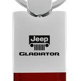 Jeep Gladiator Duo Leather / Chrome Key Chain Fob - Official Licensed