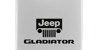 Jeep Gladiator Duo Leather / Chrome Key Chain Fob - Official Licensed