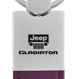 Jeep Gladiator Duo Leather / Chrome Key Chain Fob - Official Licensed