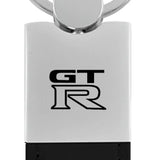 Nissan GTR Duo Leather / Chrome Key Chain Fob - Official Licensed