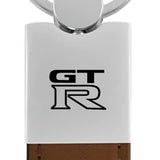 Nissan GTR Duo Leather / Chrome Key Chain Fob - Official Licensed