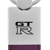Nissan GTR Duo Leather / Chrome Key Chain Fob - Official Licensed