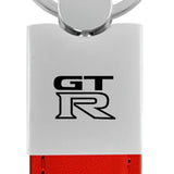 Nissan GTR Duo Leather / Chrome Key Chain Fob - Official Licensed