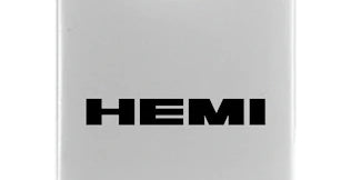 Mopar Hemi Duo Leather / Chrome Key Chain Fob - Official Licensed