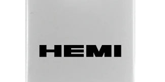 Mopar Hemi Duo Leather / Chrome Key Chain Fob - Official Licensed