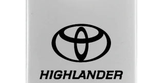 Toyota Highlander Duo Leather / Chrome Key Chain Fob - Official Licensed