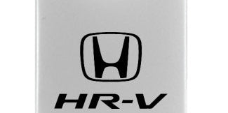 Honda HR-V Duo Leather / Chrome Key Chain Fob - Official Licensed