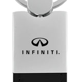 Infiniti Duo Leather / Chrome Key Chain Fob - Official Licensed