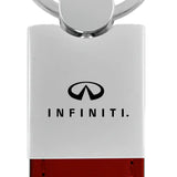 Infiniti Duo Leather / Chrome Key Chain Fob - Official Licensed