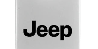 Jeep Duo Leather / Chrome Key Chain Fob - Official Licensed