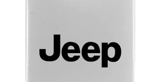 Jeep Duo Leather / Chrome Key Chain Fob - Official Licensed