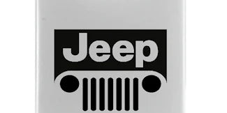 Jeep Grill Duo Leather / Chrome Key Chain Fob - Official Licensed