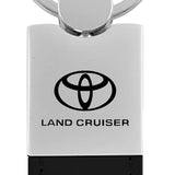 Toyota Land Cruiser Duo Leather / Chrome Key Chain Fob - Official Licensed