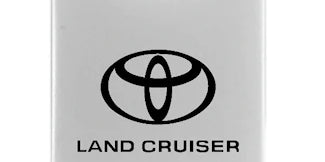 Toyota Land Cruiser Duo Leather / Chrome Key Chain Fob - Official Licensed