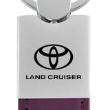 Toyota Land Cruiser Duo Leather / Chrome Key Chain Fob - Official Licensed
