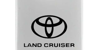 Toyota Land Cruiser Duo Leather / Chrome Key Chain Fob - Official Licensed