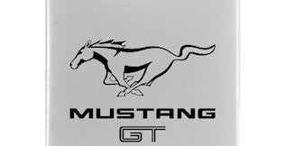 Ford Mustang GT Duo Leather / Chrome Key Chain Fob - Official Licensed