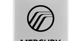 Mercury Duo Leather / Chrome Key Chain Fob - Official Licensed