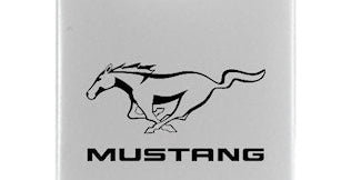 Ford Mustang Duo Leather / Chrome Key Chain Fob - Official Licensed