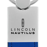 Lincoln Nautilus Duo Leather / Chrome Key Chain Fob - Official Licensed