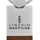 Lincoln Nautilus Duo Leather / Chrome Key Chain Fob - Official Licensed