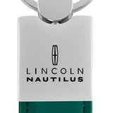 Lincoln Nautilus Duo Leather / Chrome Key Chain Fob - Official Licensed