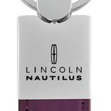 Lincoln Nautilus Duo Leather / Chrome Key Chain Fob - Official Licensed